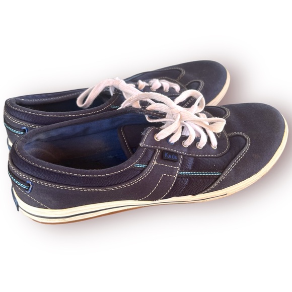 Keds Women’s Blue Canvas Ortholite Craze T-Toe Navy Comfort Sneakers Size 6 EUC - Picture 4 of 7